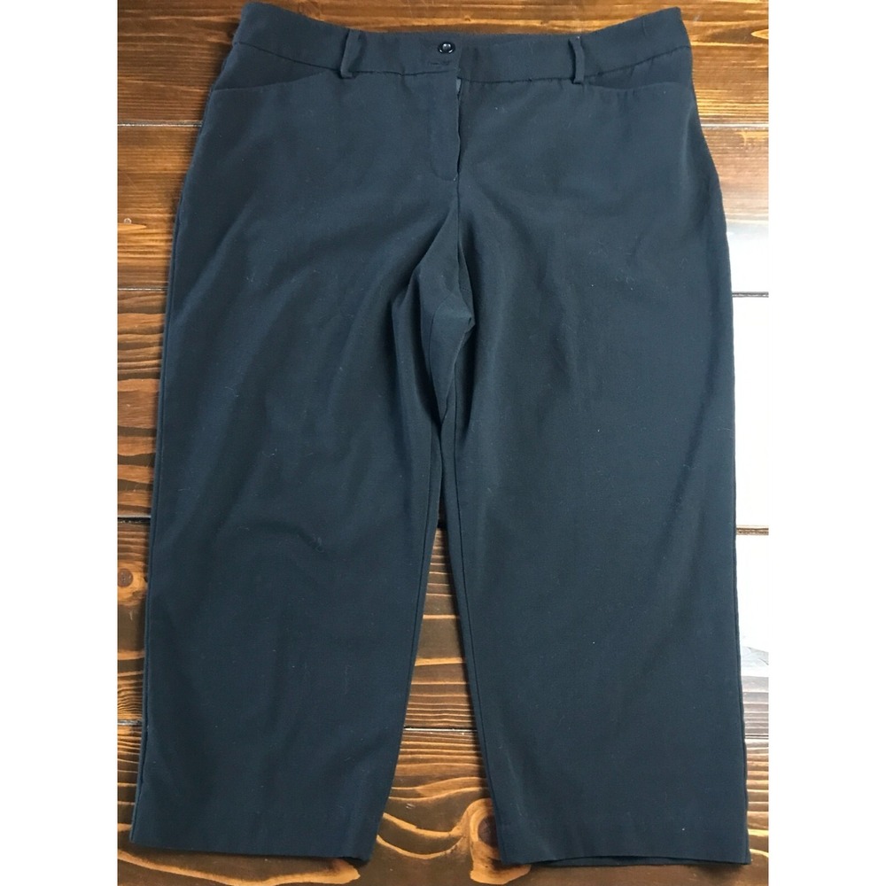 AB Studio Pants, Women's Size 14, Black, Dress Pants, Capri
